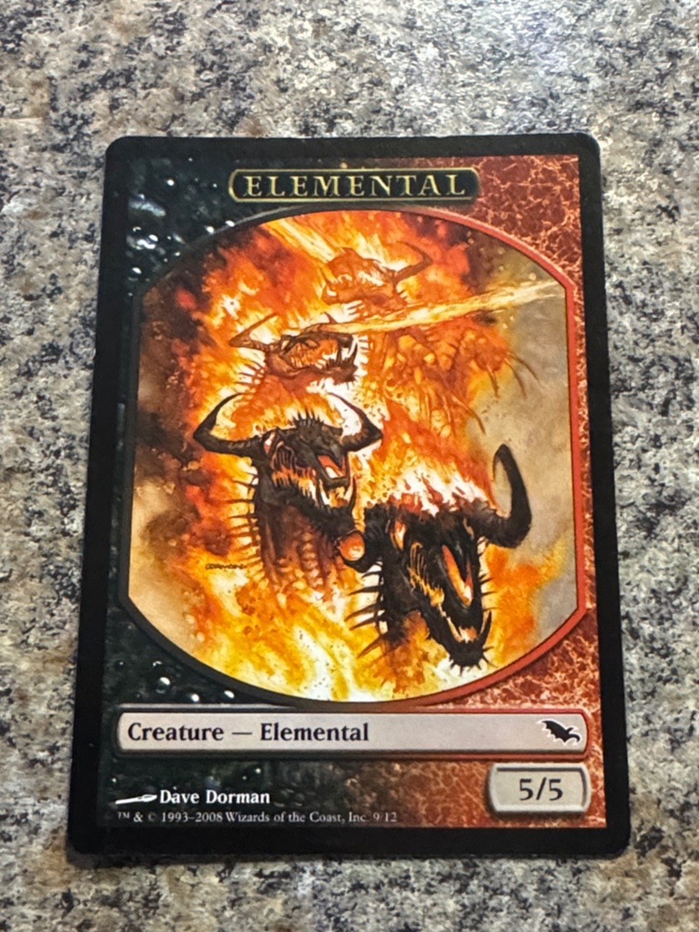MTG Magic the Gathering Elemental Token